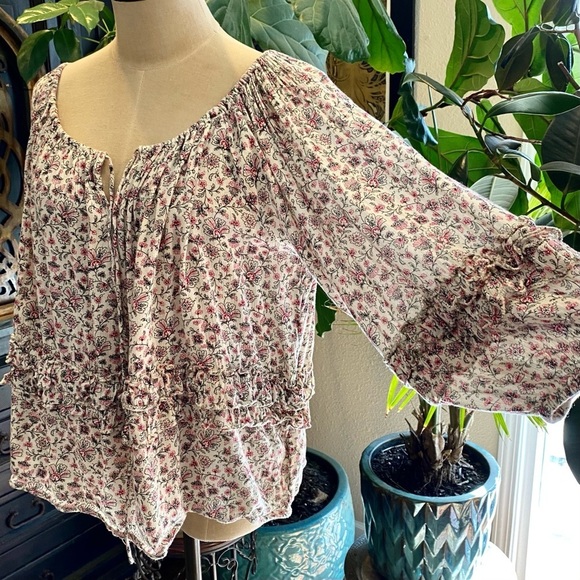 Denim & Supply Rl Boho Peasant Ruffle Top - Picture 5 of 15